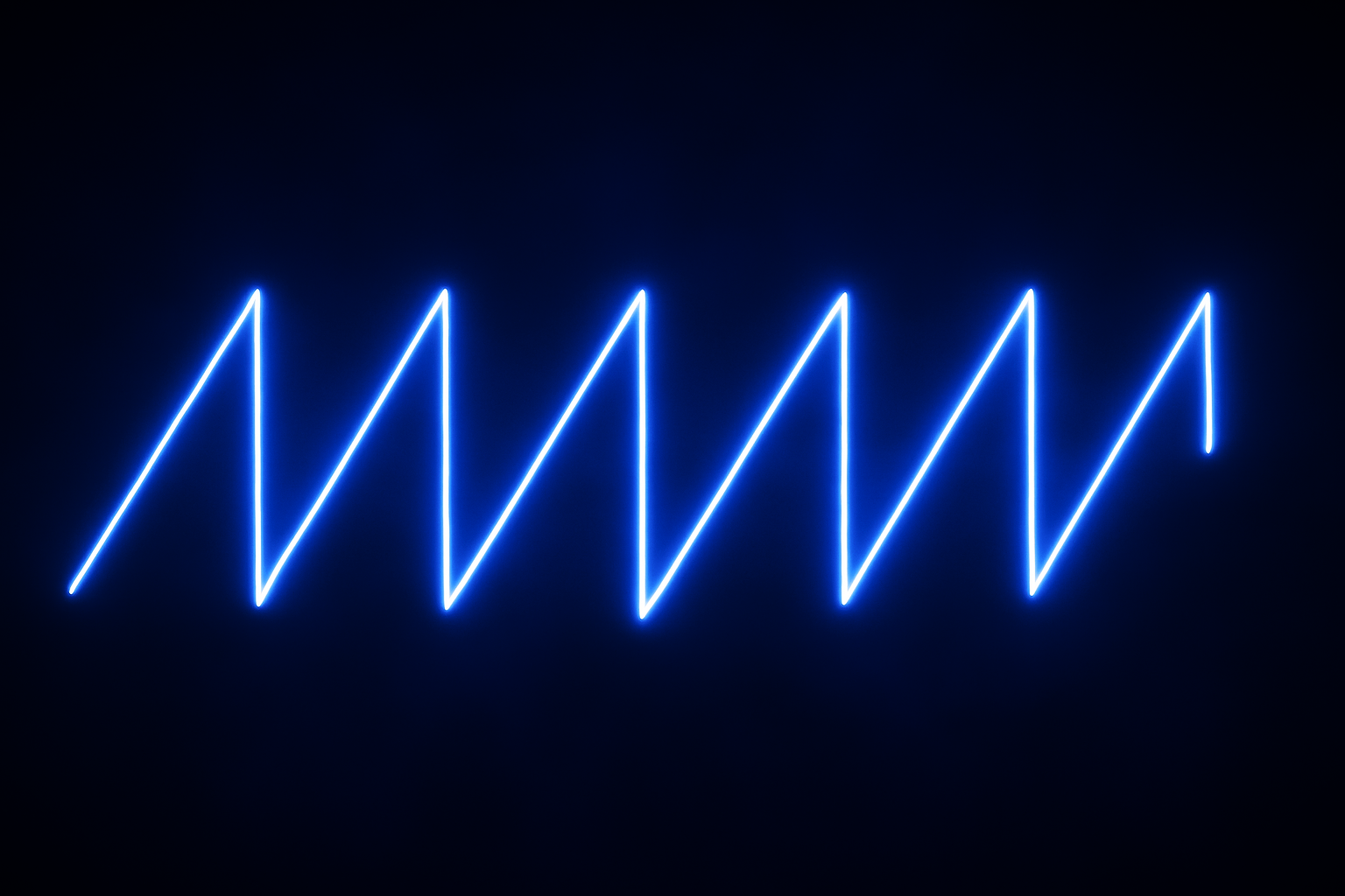 A glowing, pure waveform representing a foundational, playable sound.