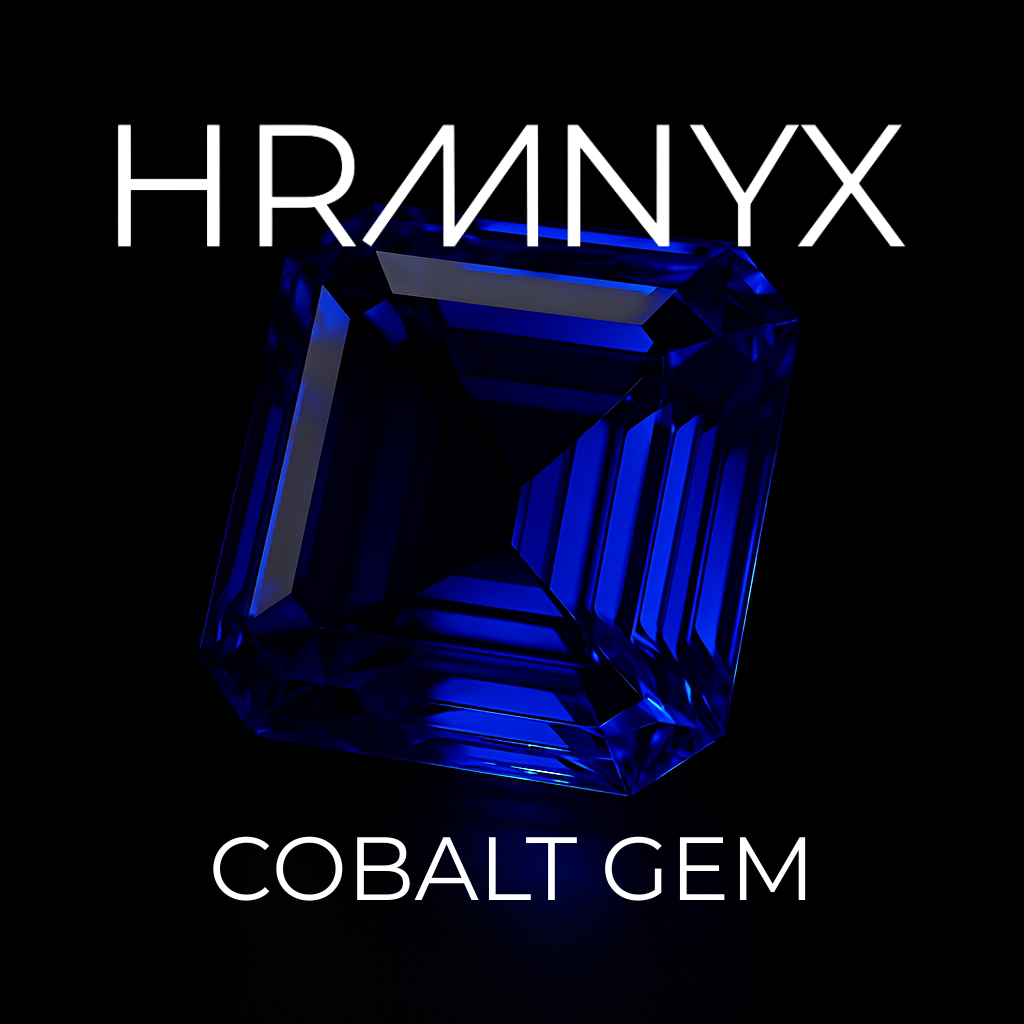 A vibrant, glowing cobalt gem
