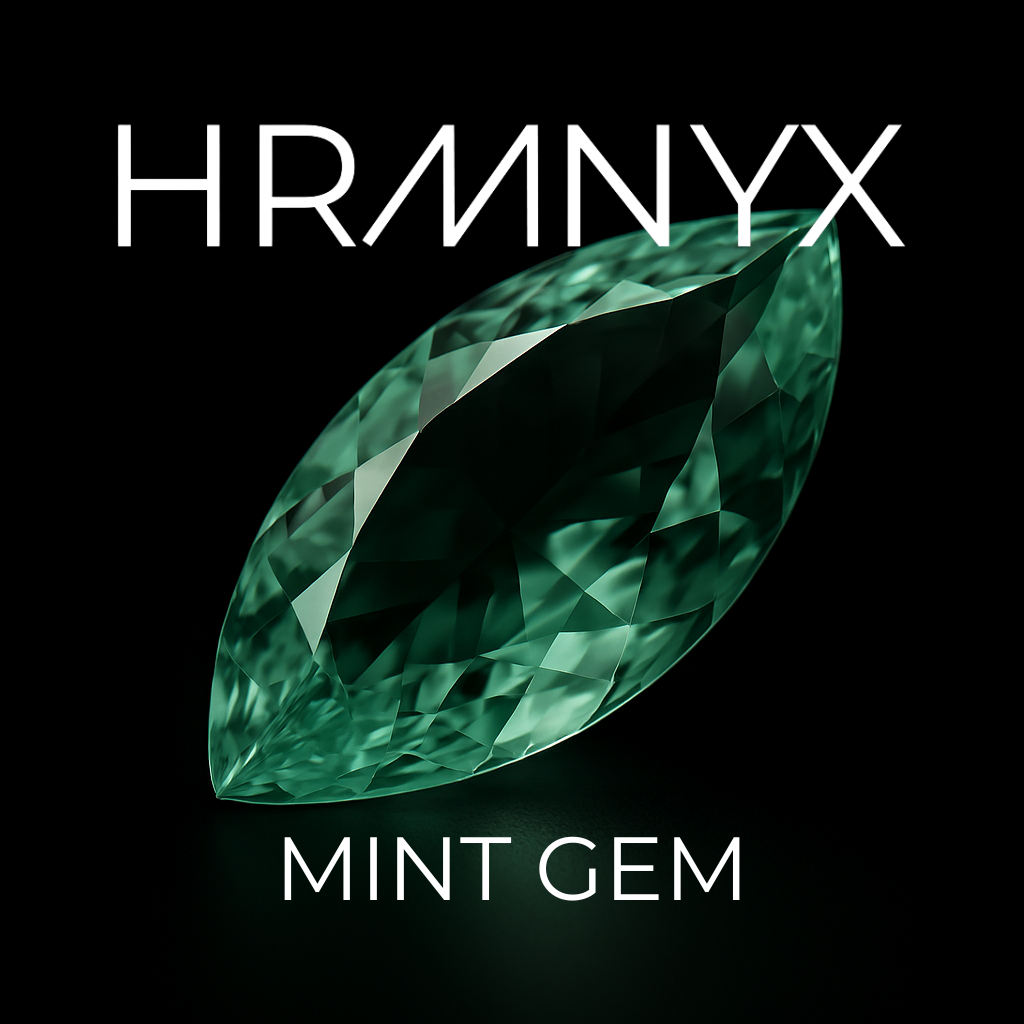 A vibrant, glowing mint gem