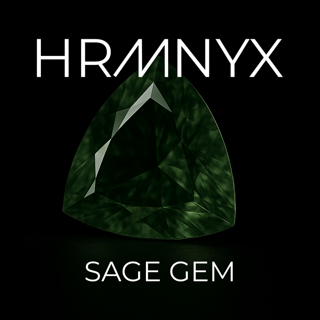 A vibrant, glowing sage gem