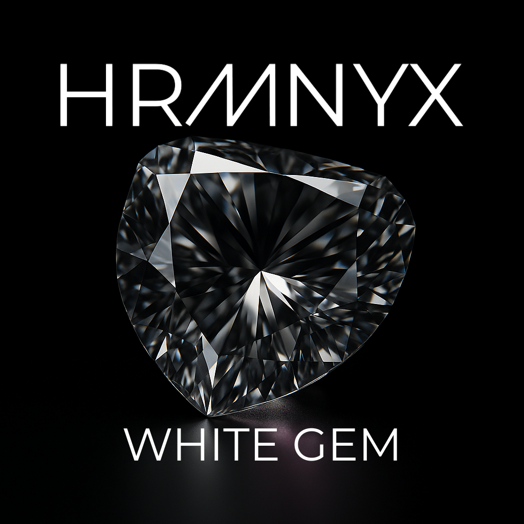 A vibrant, glowing white gem