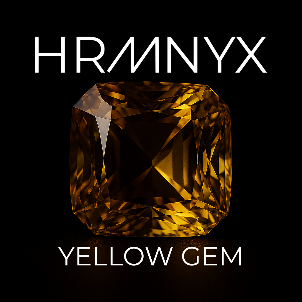 A vibrant, glowing yellow gem